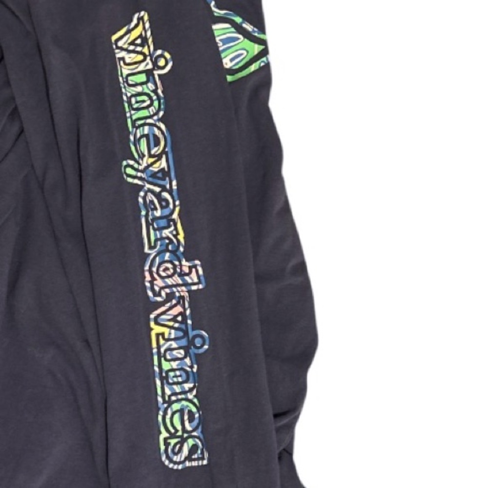 Vineyard Vines Navy Blue Whale Long Sleeve Shirt- Size S - Picture 5 of 7